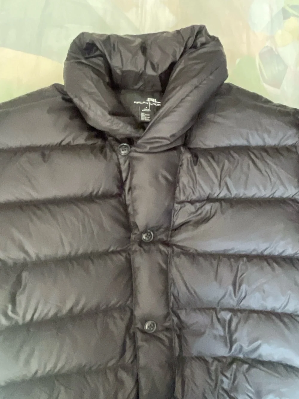 RLX Ralph Lauren Black Quilted Down Puffer Jacket Size M